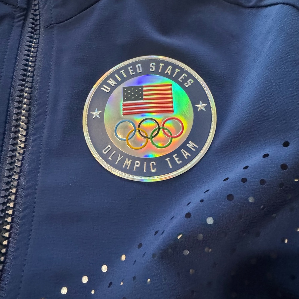 Nike Team 2024 Olympic USA Podium Blue & Silver Jacket Women’s Size Small NWT - Picture 12 of 14